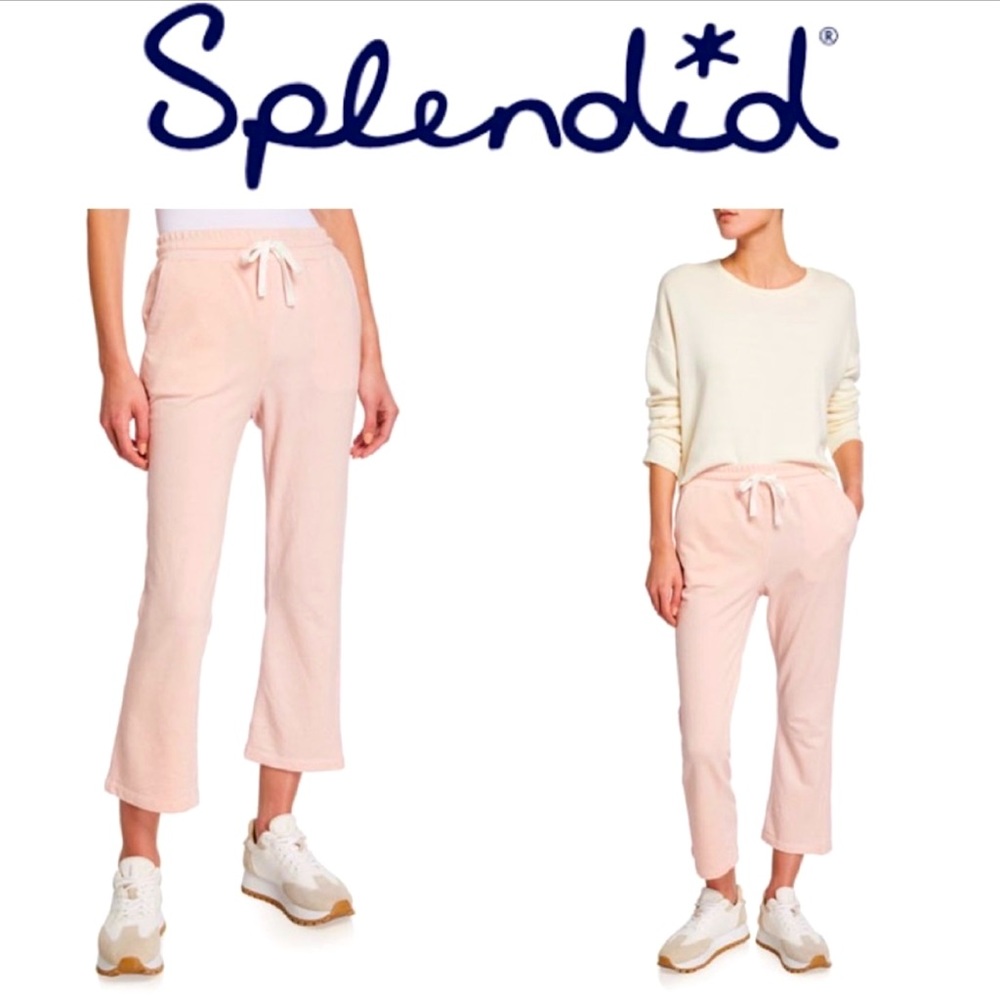 ✨Splendid Lounge-Jogger Set...Speckled Sweatshirt & Crop Lounge Pants X-Large